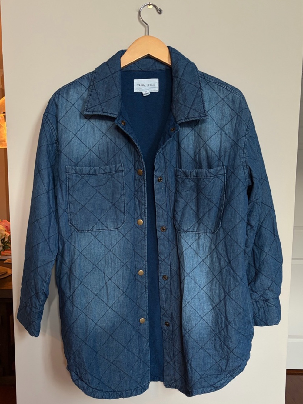 Tribal Jeans  Quilted Denim‎ Shacket